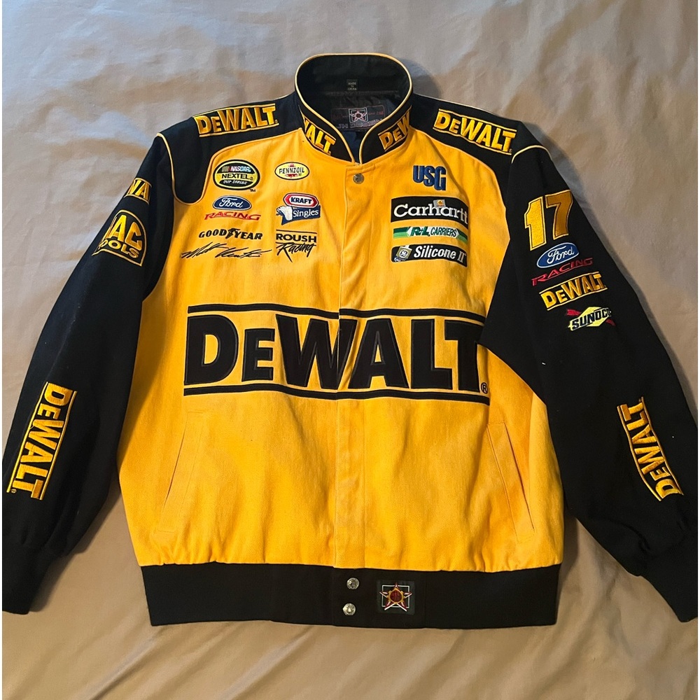 Vintage NASCAR Dewalt Matt Kenseth snap jacket